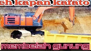 Alat Berat Excavator Belah  gunung