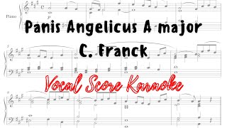 Panis Angelicus A major Vocal Score Karaoke Franck