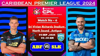 ABF vs SLK Dream11 | ABF vs SLK Dream11 Team | Carribbean Premier League T20 | ABF vs SLK 6th T20