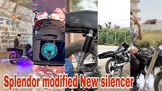 splendor modified new silencer 💨💨💨💨🌪🌪🌪 lovers #video_viral #automobile #rohitdingaan 🐍🐍