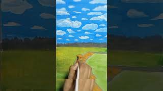 Easy Landscape painting II #posrter_color #watercolor #howtodraw #landscape #scenery #aesthetic