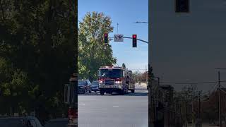 Sacramento Metro Fire District Truck 106 Responding to Structure Fire