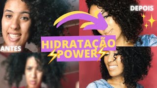 Hidratação capilar potencializada | para cabelos cacheados