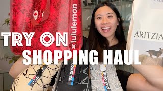 $2500 LULULEMON & ARITZIA HAUL | BEST BLACK DRESSES TRY ON | RIB GROOVE PANTS | ORANGE SHIRT DAY