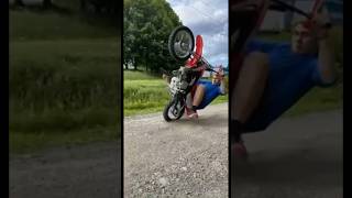 WHEELIE FAIL!!!       #shorts #professional #dirtbike