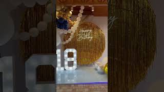 The idea of decorating the 18th birthday with balloons - Идея оформления Дня рождения 18 лет шарами