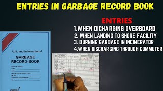 Entries in Garbage record book