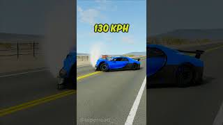 Test de résistance jusqu'à 380 KPH avec une Bugatti 😂 #beamngdrive #beamng #gaming #pourtoi #fyp