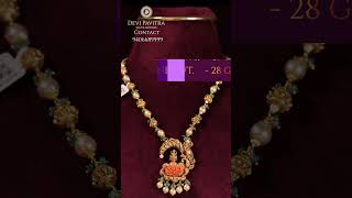 Lakshmi On Rose Coral || Designer Beads Chain with Unique Concept II Devi Pavitra Gold & Diamonds