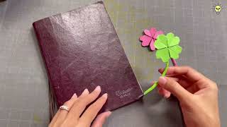 Bookmark Ideas | Origami Craft Book Leaf 🍁