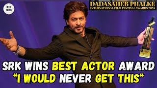 Shah Rukh Khan wins Best Actor Award #srk #shahrukh #bollywood #jawan #animal #dadasahebphalkeaward