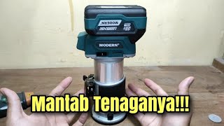 Menguji Trimmer Cordless Modern M80 | Coba buat profil kayu