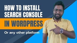 How to verify Wordpress website in Search console - Kisi bhi site ko webmaster tools me verify kare