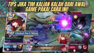 MANIAC! HARDGAME PARAH! BERJUANG MATI MATIAN SAMPAI TITIK DARAH TERAKHIR! | TOP GLOBAL 1 MIYA - MLBB