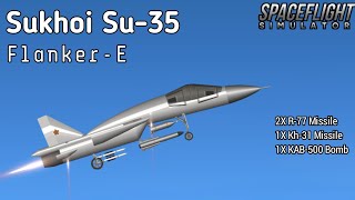 Sukhoi Su-35 Flanker Fighter jet showdown in Spaceflight Simulator | SFS | #sfs #rocket #viralvideo