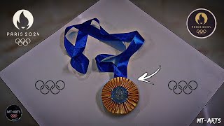 How to make Olympic gold medal / DIY Paris Olympics winner's Gold medal🏅|MT-ARTS|