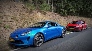 2018 Alpine A110 vs. Civic Type R (FK8), RWD vs. FWD, Coupe vs. Hatchback