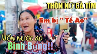 Thôn Nữ Cà Tím || Thánh Sún bán cà tím bị '' TÉ AO'' uốn nước AO đuối luôn | Cậu Ấm Tây Sơn