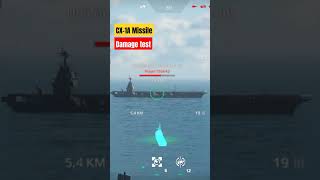 CX-1A Missile damage test #modernwarships #game #mw #shorts #youtubeshorts #shortsvideo