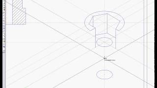 Построение в аксонометрии – прямоугольная изометрия, показать...