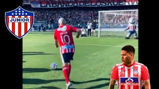 ASÍ FUE EL PRIMER GOL DE JUANFER QUINTERO CON LA CAMISA DEL JUNIOR 🔥