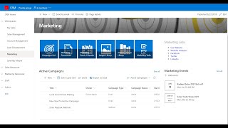 SP CRM V15 Marketing Demo on SharePoint and Microsoft Teams