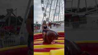 Girl Riding Bull #pamellachka