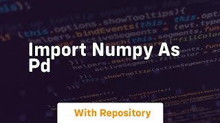 import numpy as pd