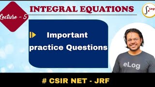 LECTUURE 5 // Integral Equations // IMPORTANT QUESTION SERIES // Conversion Of Integral Equations