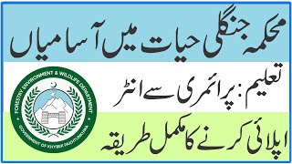 Wildlife Department KPK Jobs 2022 || Forest Department Jobs 2022