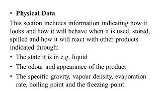 S8 CE MODULE 5- chemical hazard 4.1, PART 5