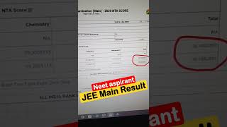 My JEE main result 🥳#neet #neet2023 #motivation #jee #jeemains  #neetmotivation #neet2023