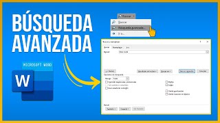 Cómo hacer una BÚSQUEDA AVANZADA en WORD