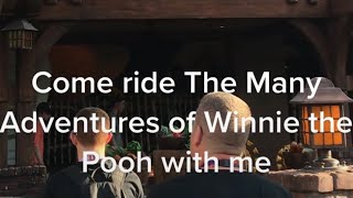 Come ride The Many Adventures of Winnie the Pooh with me