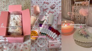 🎀 COQUETTE AESTHETIC UNBOXING /HAUL~ TIKTOK COMPILATIONS ✨🤍