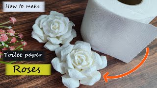 DIY How to make Toilet Paper Roses / Tissue Paper Roses