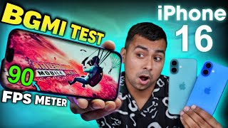 iPhone 16 Bgmi Pubg Test With Battery Drain & Camera Test - Best iPhone to Buy 🔥