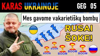 Geg 5: Pagaliau! Ukrainiečiai PANAUDOJA VALDOMAS BOMBAS PRIEŠ RUSŲ BAZES | Karas Ukrainoje Apžvalga