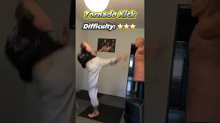 How WOULD YOU RATE THE TORNADO KICK?🔥🥋⭐️#shorts #martialarts