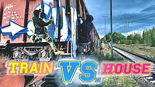 Graffiti Bombing Battle - Train VS. House - 45 Min Action