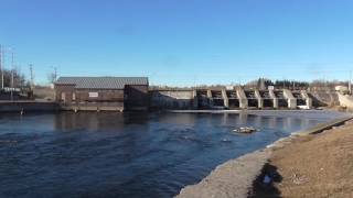 Alpena Michigan 2nd Avenue Bridge And The 9th Street Dam!! February 2017