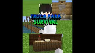 😃TRUCOS PARA TU MUNDO SURVIVAL #1(MINECRAFT 1.12.0.13)😃