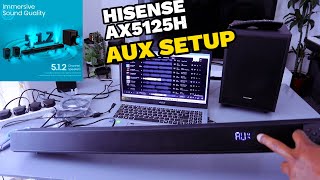 HOW TO HOOKUP HISENSE AX5125H TO LAPTOP WITH AUX WITH AUDIO DEMONSTRATION | HISENSE AX5125H REVIEW!