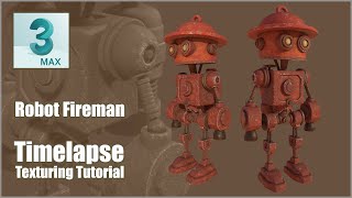 Texturing Robot Fireman in Adobe Substance Painter