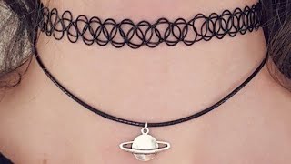 Elastik Choker (tasma kolye) nasıl yapılır?