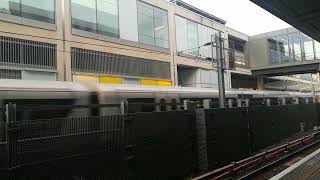 Elizabeth line Class 345 Leaving Custom House