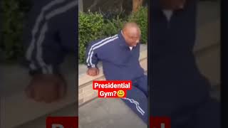 The South African  president trying to keep fit😊 #shorts #trending #mzansi