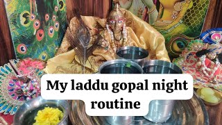 My laddu gopal night routine | Laddu gopal seva | Laddu gopal drawer organization #SnehaOmdailylife