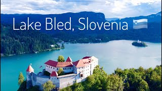 Picturesque lake surrounded by mountains - Lake Bled, Slovenia 🇸🇮💙