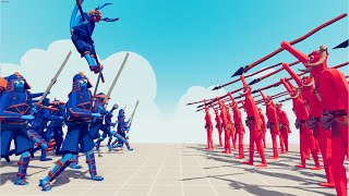 DYNASTY TEAM vs SPEAR THROWER TEAM | TABS Totally Accurate Battle Simulator